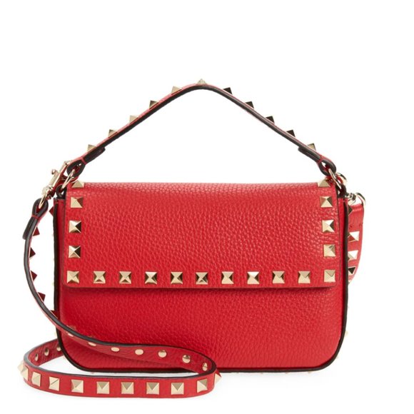 Valentino Handbags - [Sold] Valentino Rockstud Leather Crossbody Pouch
